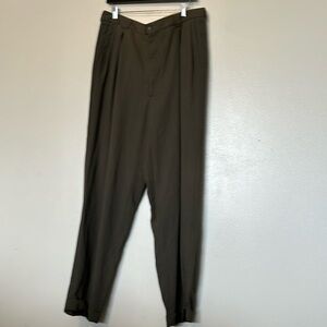 Giorgio Armani wool blend dress pants front button zip pants 38